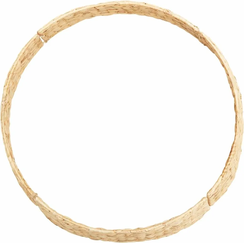 Collier de sapin de Noël marron en jacinthe d'eau 90 x 90 x 28 cm - 4