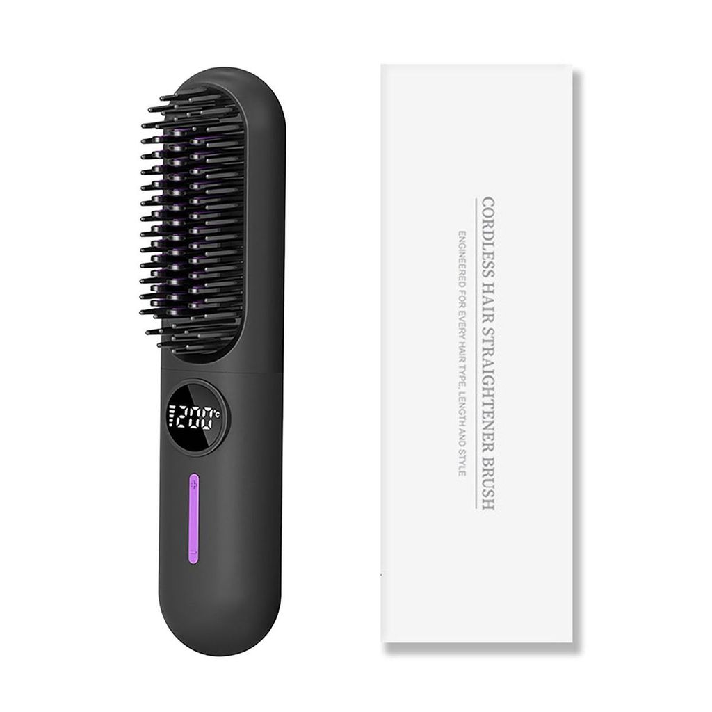 Bartglätter für Herren, 2-in-1-Set mit beheizter Bartbürste, , geeignet für mittellange und lange Bärte – Geschenke zur Männerpflege