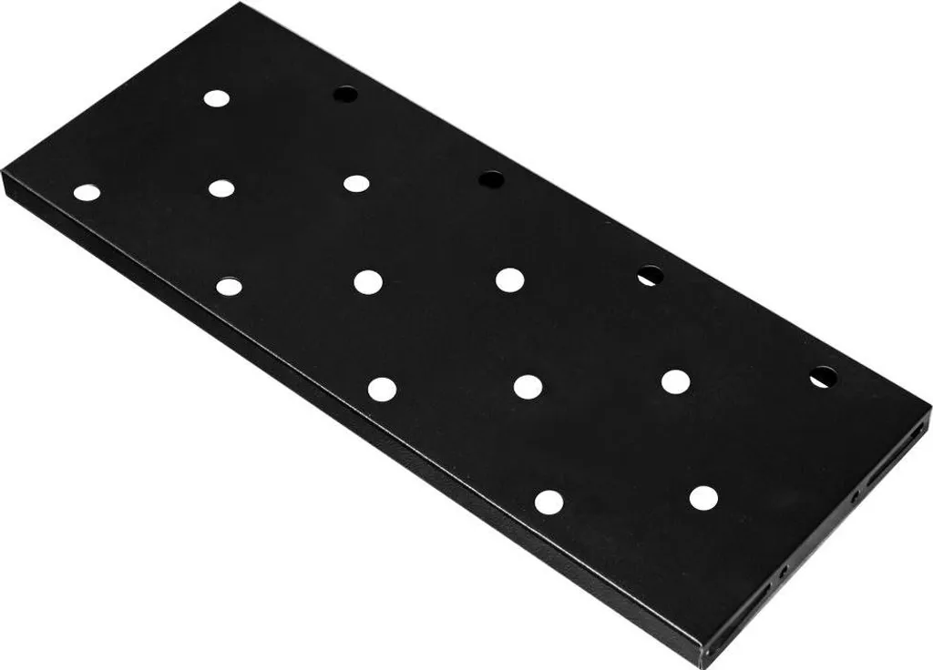 Étagère de Rangement 1U 400mm en Acier Noir pour Armoire de Serveur