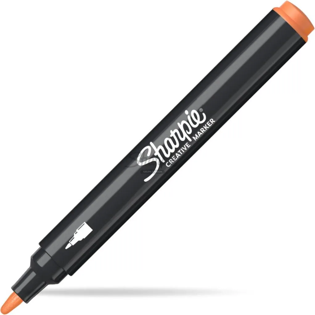 Marqueur orange Sharpie Acrylic pointe ogive à encre opaque permanente