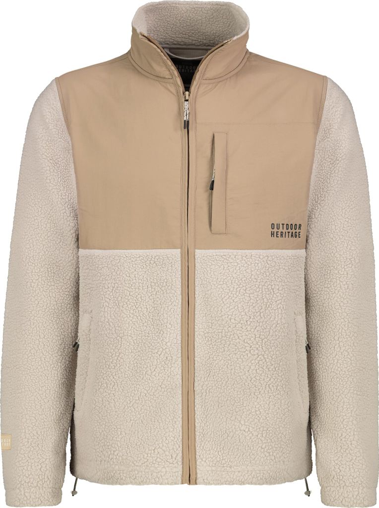 Sublevel Warme Outdoorjacke Teddy Brusttasche mit Reißverschluss Größe: M