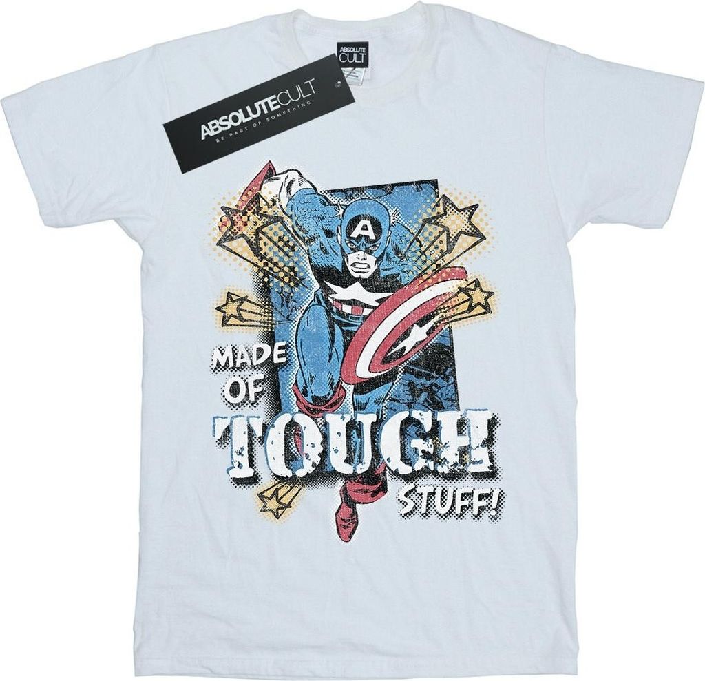 Marvel - "Made Of Tough Stuff" T-Shirt für Herren BI37589 (XL) (Weiß)