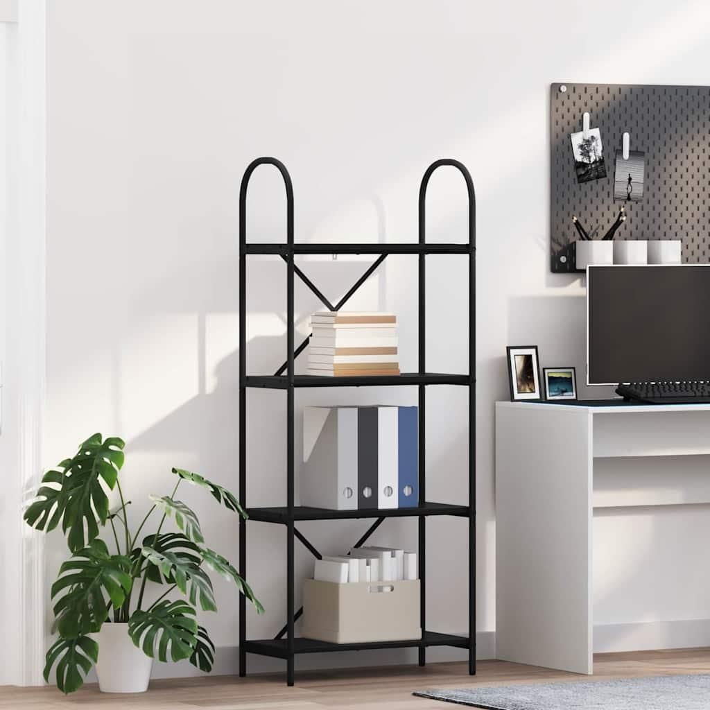 Maison Exclusive - Bücherregal Schwarz Eichen-Optik 60 x 30 x 146 cm Holzwerkstoff