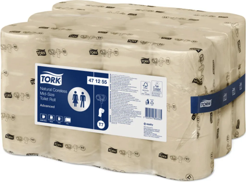 Tork 471255 Papier Hygiénique Advanced Naturel 2 Plis Haute Capacité