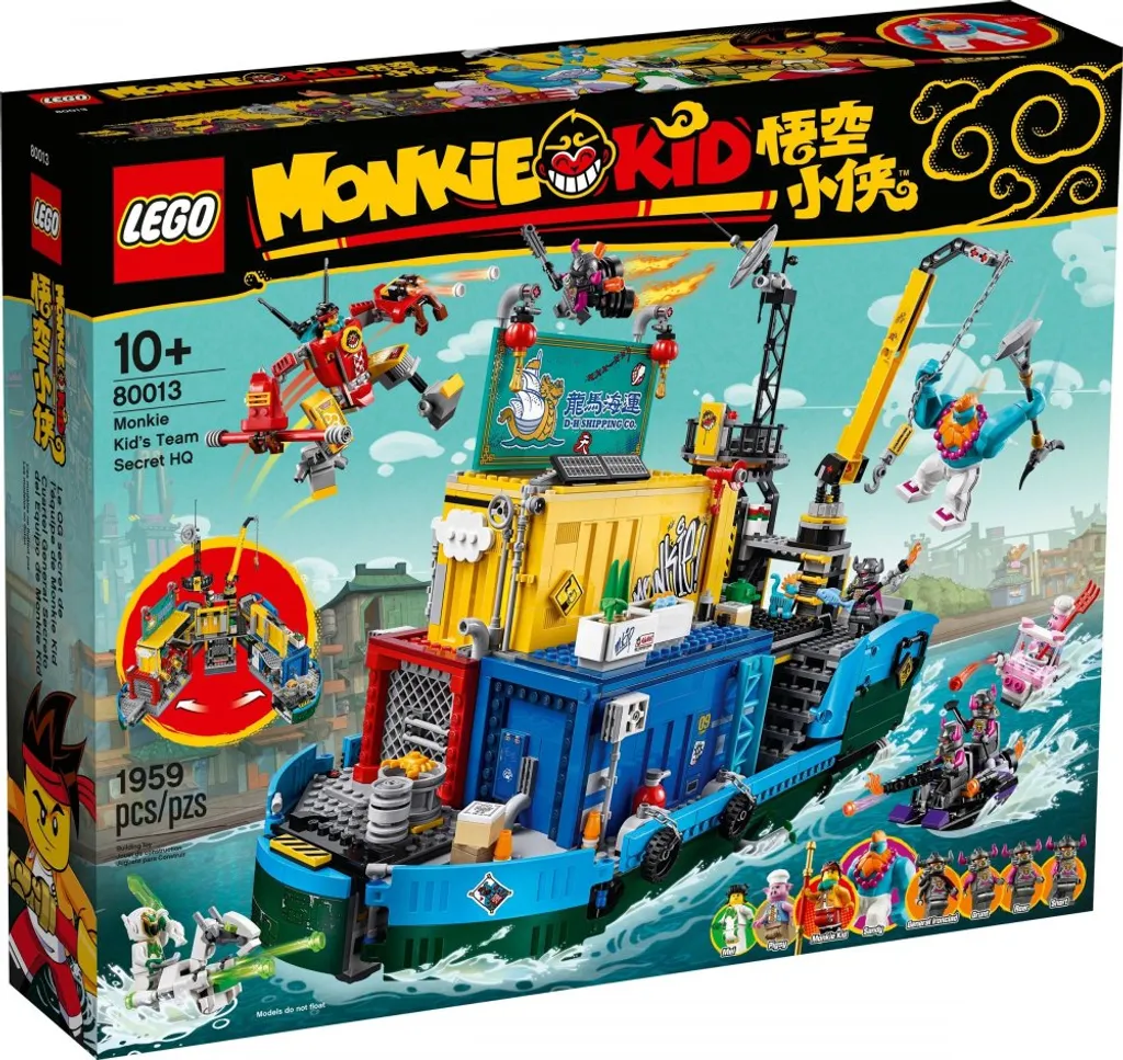 Base secrète LEGO Monkie Kid 80013 avec robot articulé