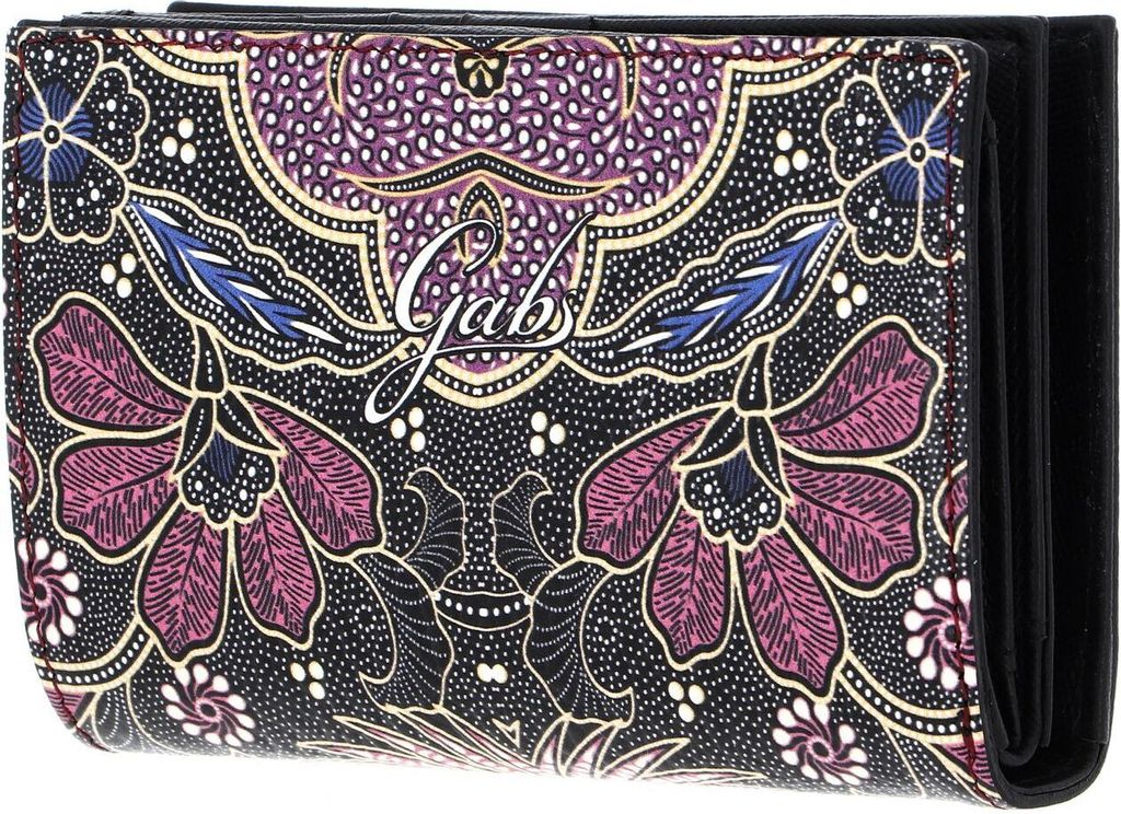 Gabs Leder Geldbörse GMONEY14 Wallpaper Ruga Black Wallet Africa mehrfarbig