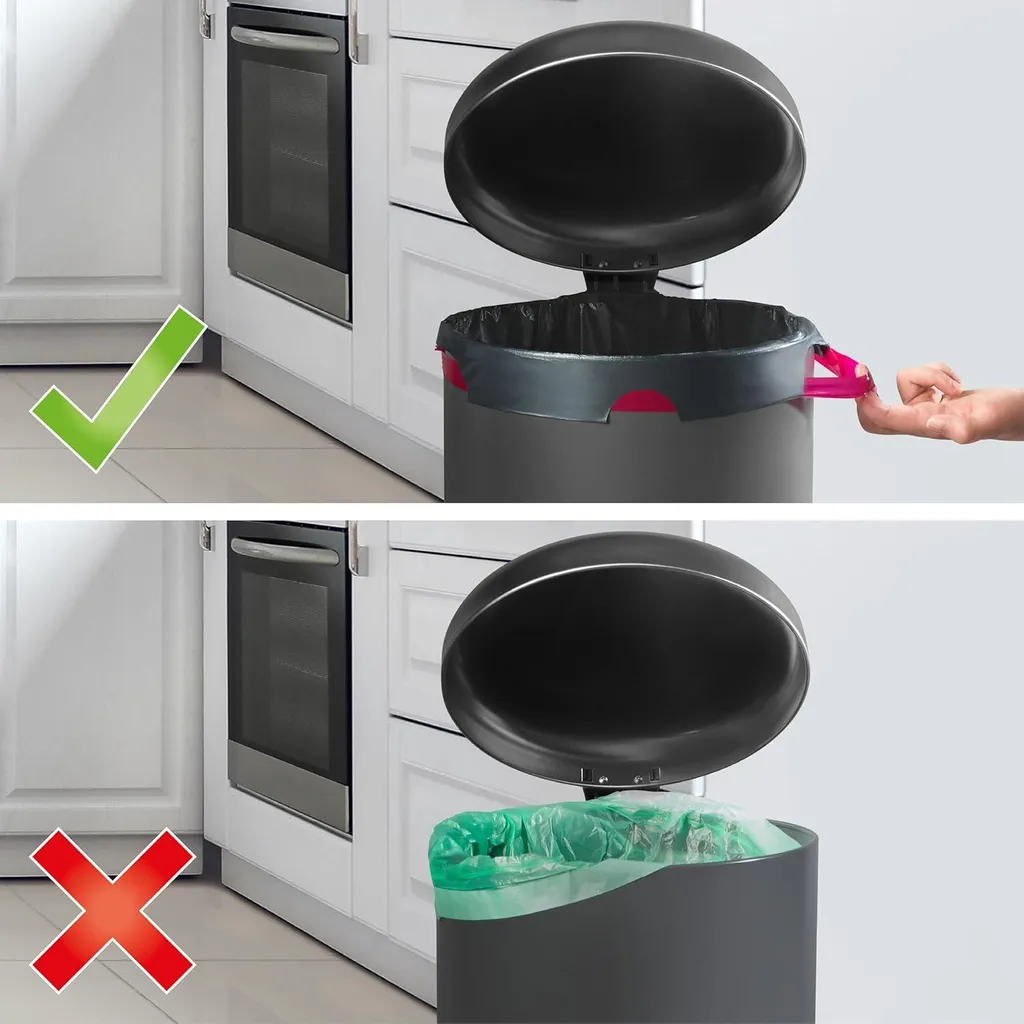 Sacs poubelle 60l anti-déchirure sans fuites - Finies les gouttes - 40 pcs