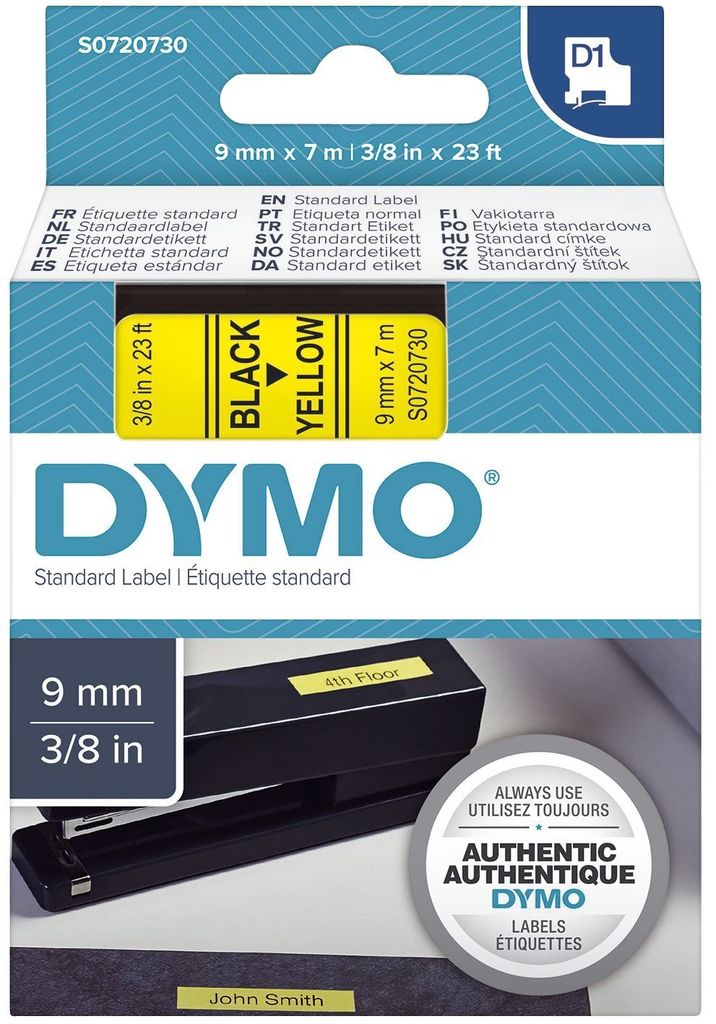 Dymo® S0720730 Schriftband D1, kunststof - gelamineerd, 7 Productafbeelding 
