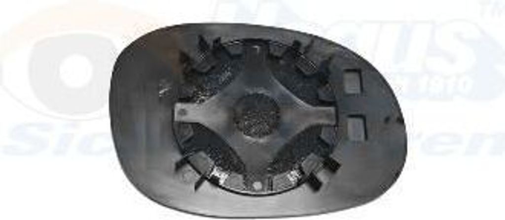 VAN WEZEL Spiegelglas Außenspiegel Links für CITROËN C2 Schrägheck (JM) Konvex Unbeheizt 0917831