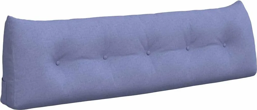 vidaXL Cuscino posteriore jeans blu 160 x 24 x 50 cm tessuto