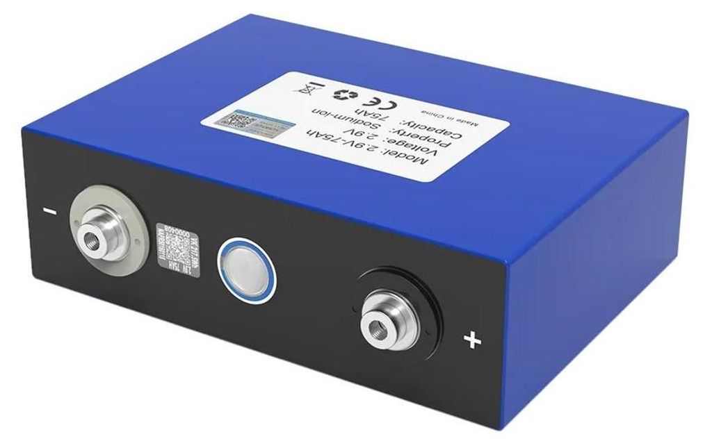 Natrium-Ionen-Akku - 3V 75Ah Zelle 32er Pack - Wiederaufladbare Batteriezellen - Für 12V 24V Akkupacks - DIY Solaranlage und Offgrid Energiespeicher