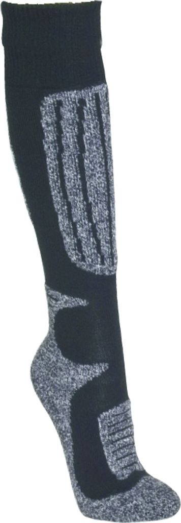 Skisocken Thermo Skistrümpfe Kniestrümpfe Schwarz Uni Gr. Produktbild 