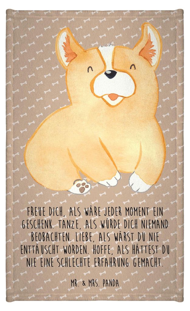Mr. & Mrs. Panda gäste wc handtuch Corgie - Hundeglück - Produktbild 