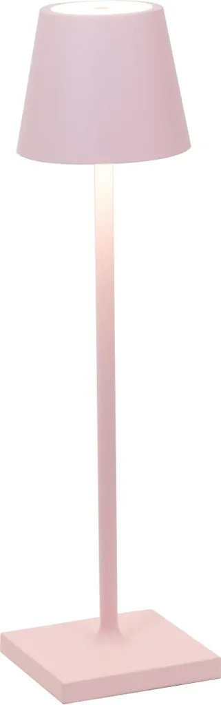 Poldina Pro Micro Rosa Zafferano: Lampada da Tavolo LED Senza Fili Top