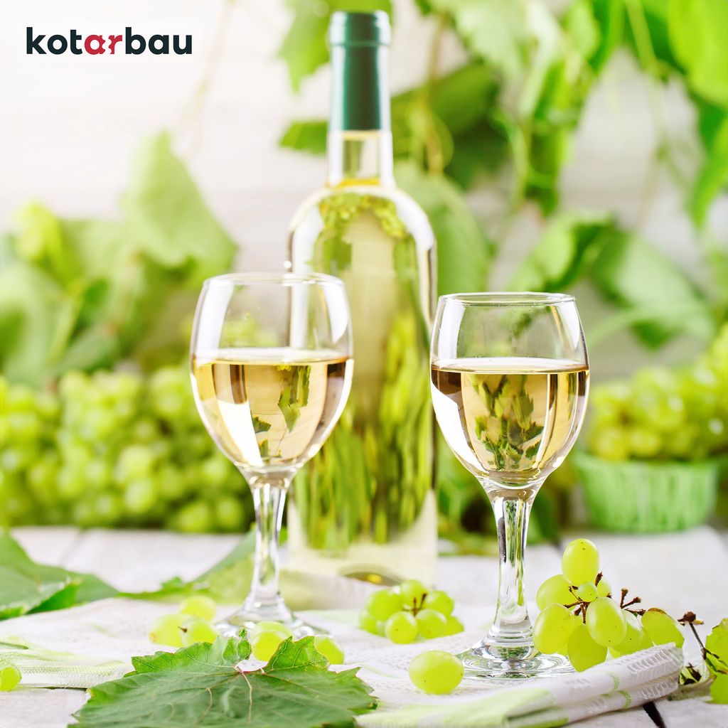 KOTARBAU® 6er Set Weißweingläser 245 ml Glas Weingläser