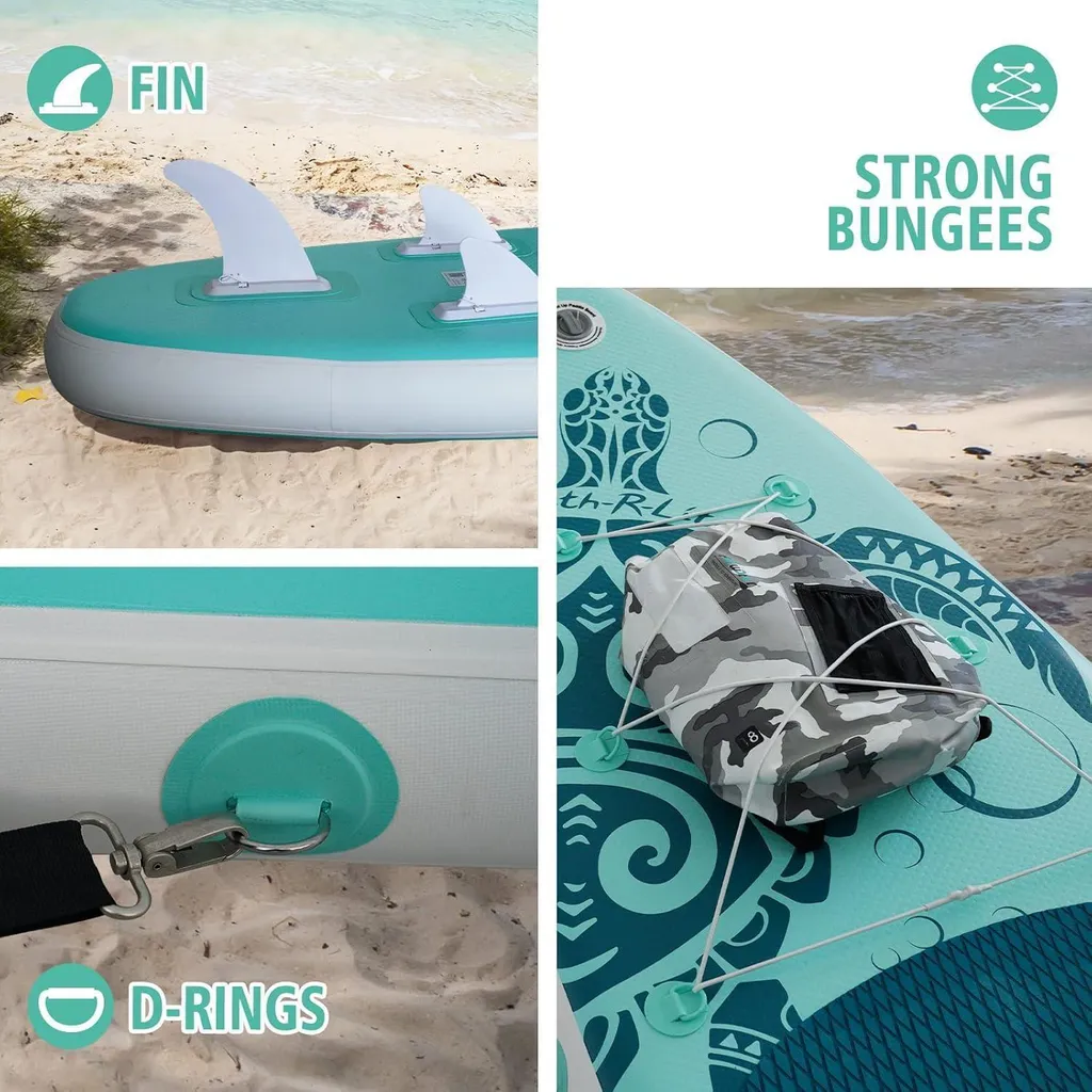 Planche de paddle gonflable SUP polyvalente avec accessoires complets - 5