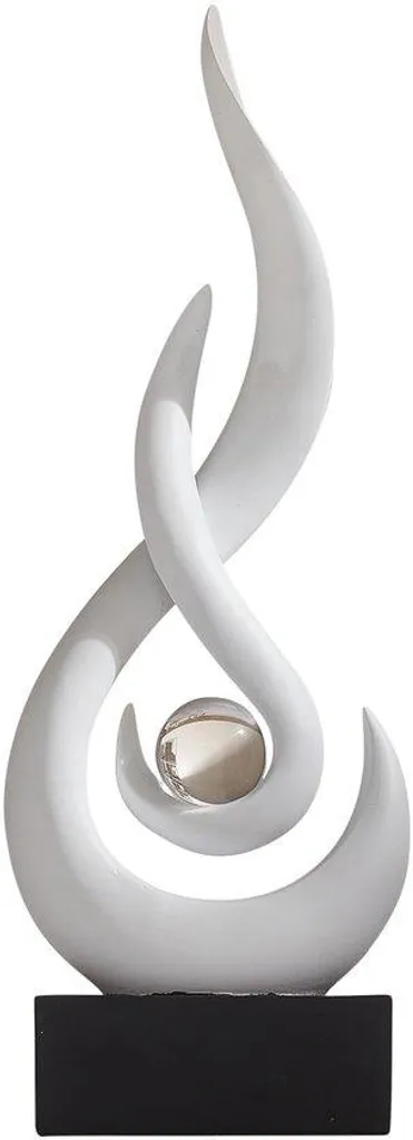 Déco murale salon moderne blanche et dorée 12,7 cm, style chic épuré
