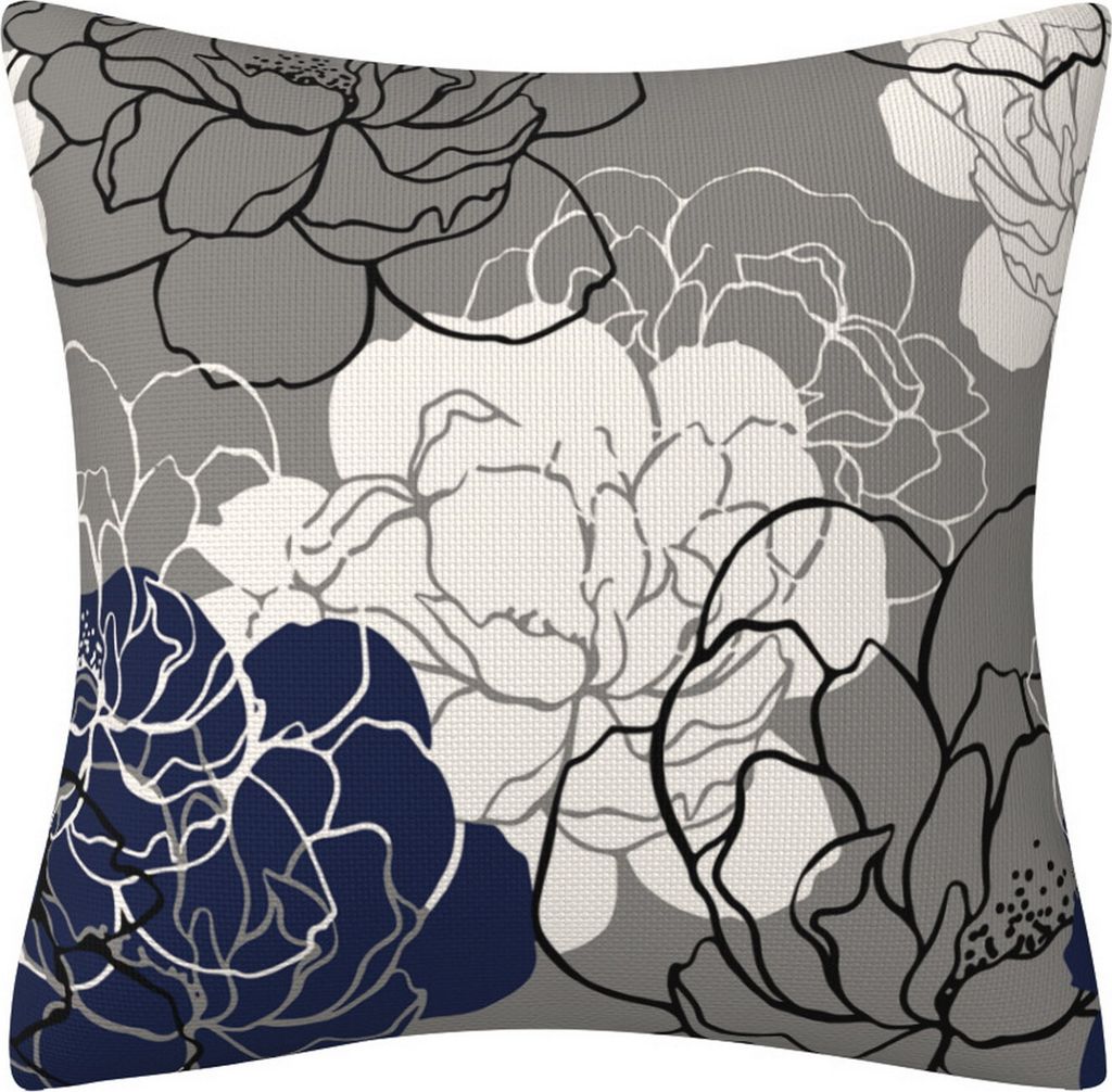 45x45CM Moderne Quadratische Kissenbezüge Blumenmuster Kissenbezug Versteckter Reißverschluss Sofakissenbezug Home Schlafzimmer Bettwäsche Dekor...