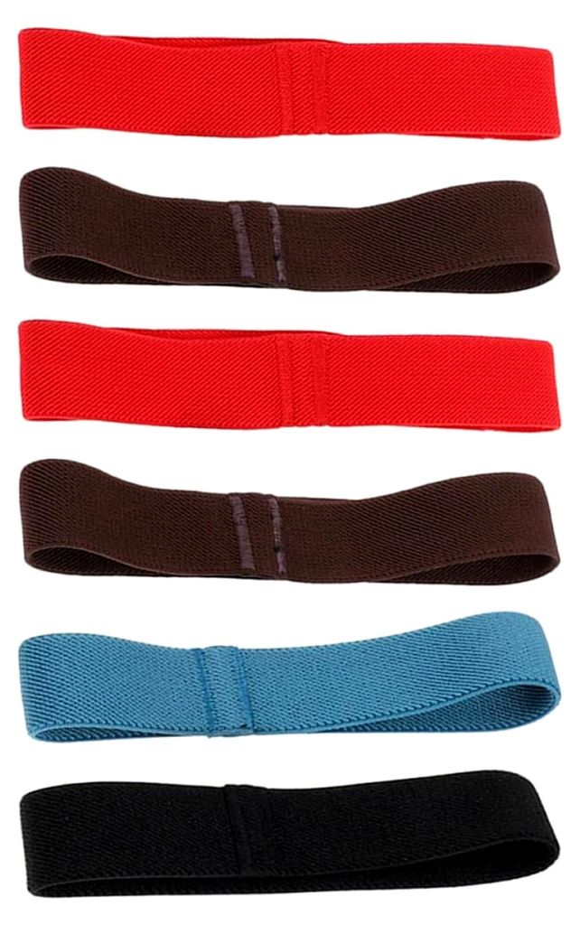 6 Stück Elastische Gurte für Lunchboxen 25mm Breite Befestigungsbänder aus Hochelastischem Gummi für Bento Boxen Praktisch für Schule, Büro u...