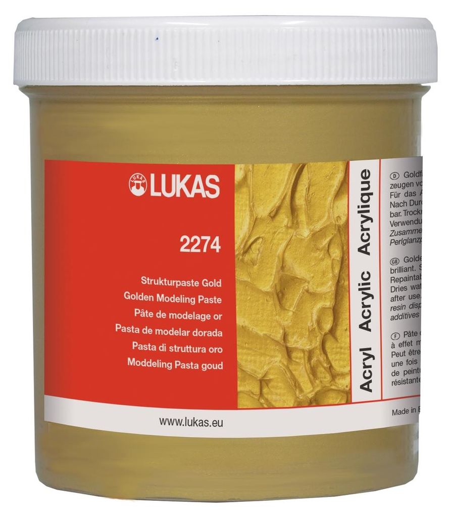 Lukas 722740250 Strukturpaste 250 ml Gold Produktbild 
