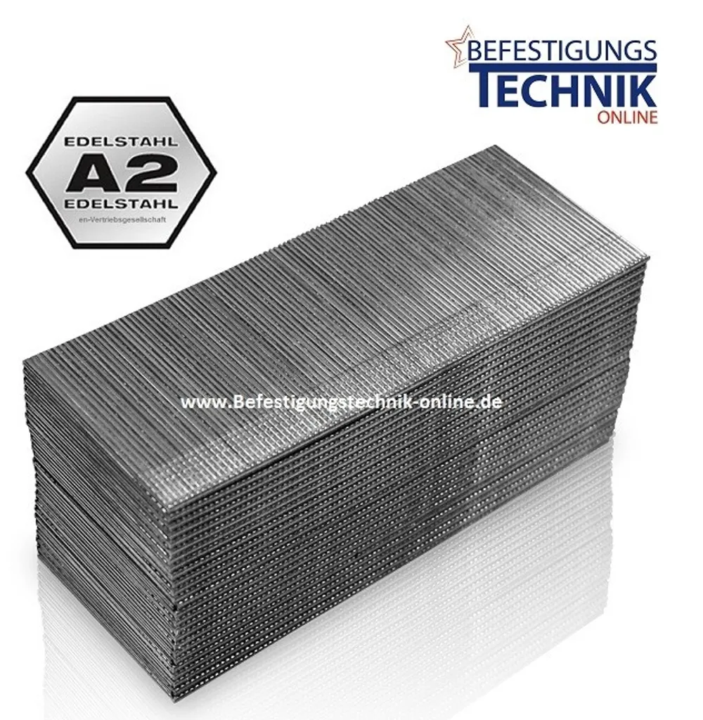 Clous à tête refoulée J30CRF 1,2x30mm Inox pour Prebena J - 5000 pièces