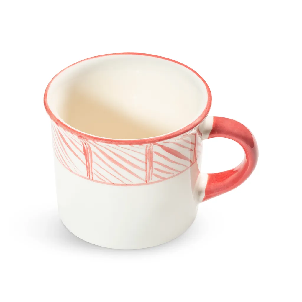 Tasse à Café Rouge Namib Gmundner Keramik 0,24L - Artisanat Autrichien