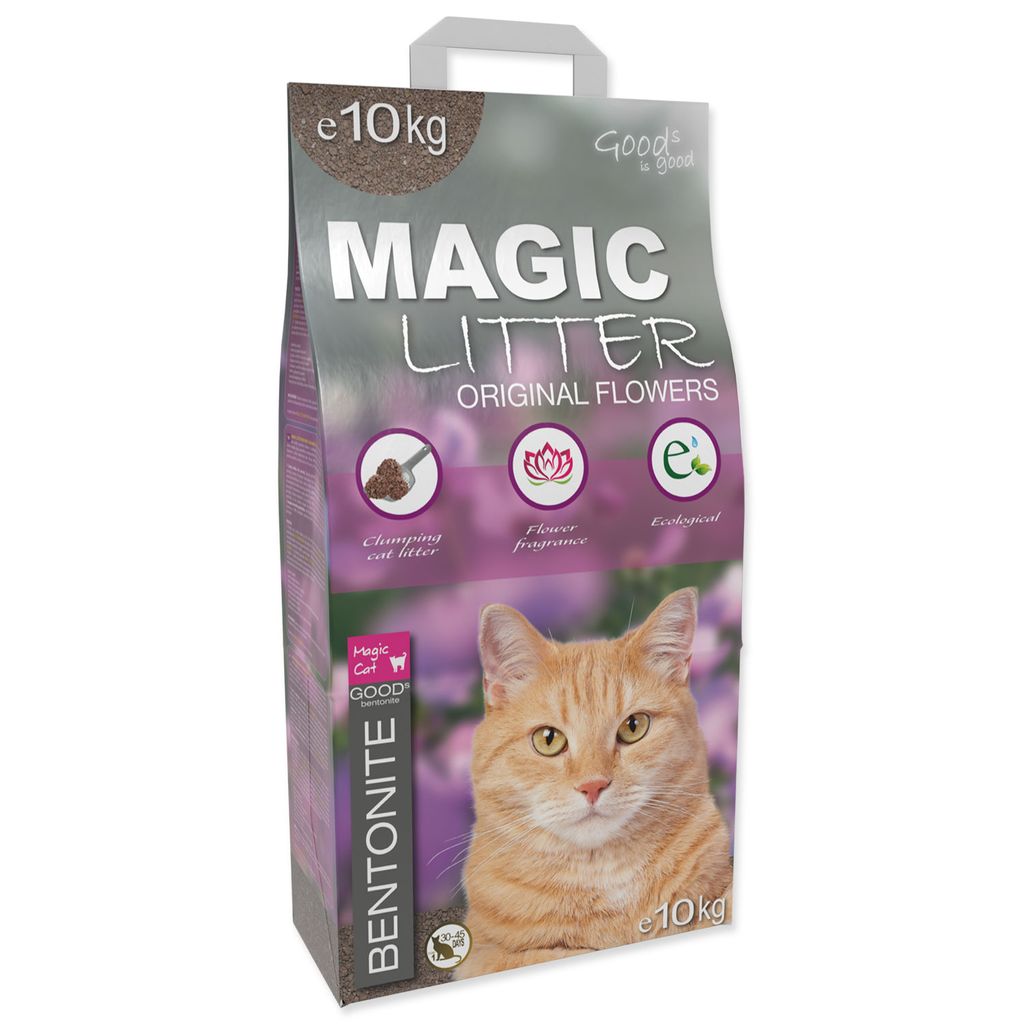 Katzenstreu Bentonit Original Blumen 10 kg