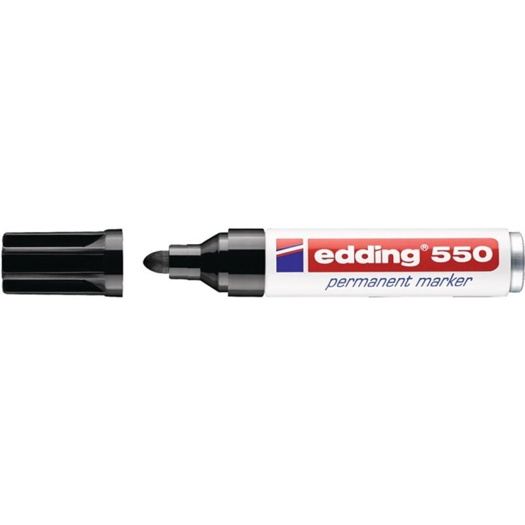 Edding 550, Czarny, Czarny, Biały, 3 mm, 4 mm, Blister, 1 Zdjęcie produktu 