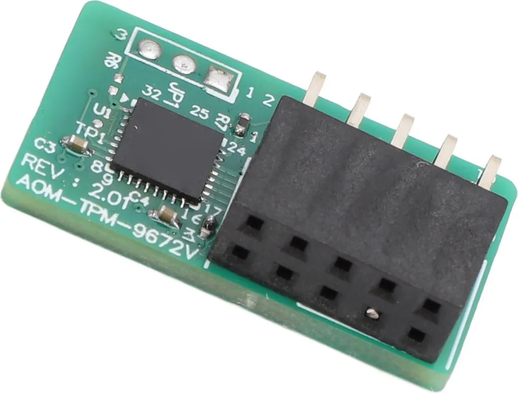 Module TPM 2.0 vertical à puce SPI 10 broches pour protection des données - 2