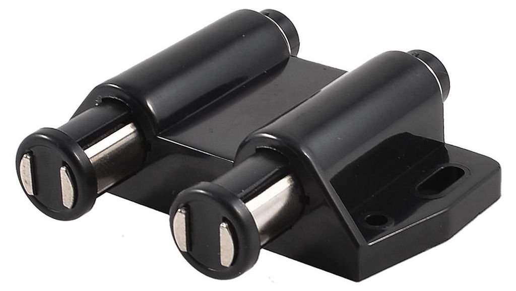 Schwarzer Magnetverschluss mit doppeltem Rundkopf fš¹r Schrankschrank