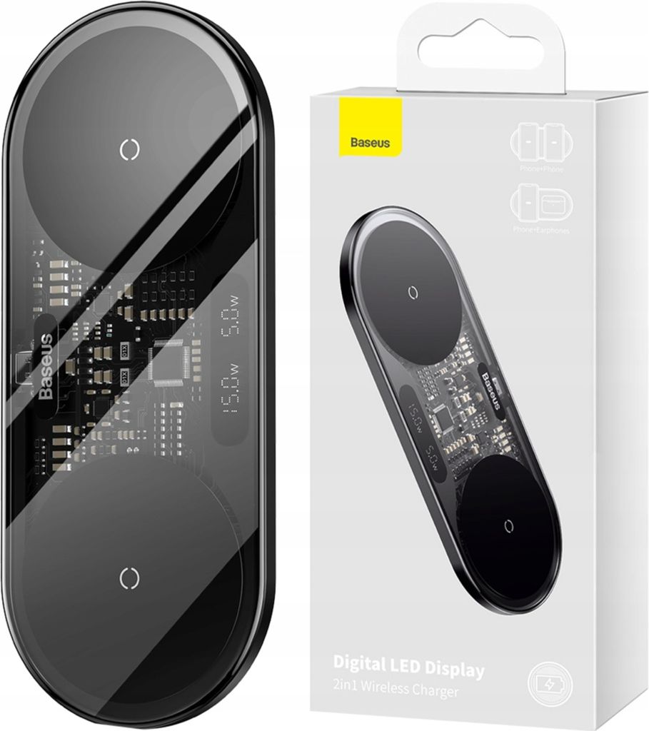 Baseus 2In1 20W Digital Led Display, Vnútorný, USB, Obrázok produktu 