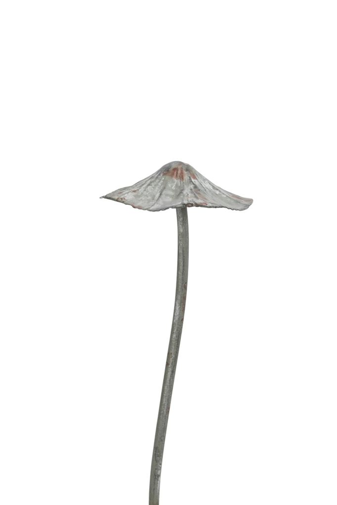 Pilz Metall Gartenstecker Wald grau/braun Ø9,5cm H31cm Stecker Herbst Garten