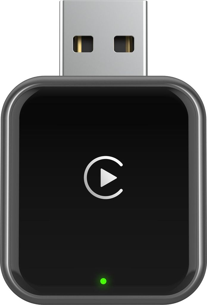 Mini Wireless CarPlay Adapter für iPhone, kabelgebundener zu kabelloser Adapter Carplay Android Auto 2 in 1, Plug and Play, sehr geringe Latenz