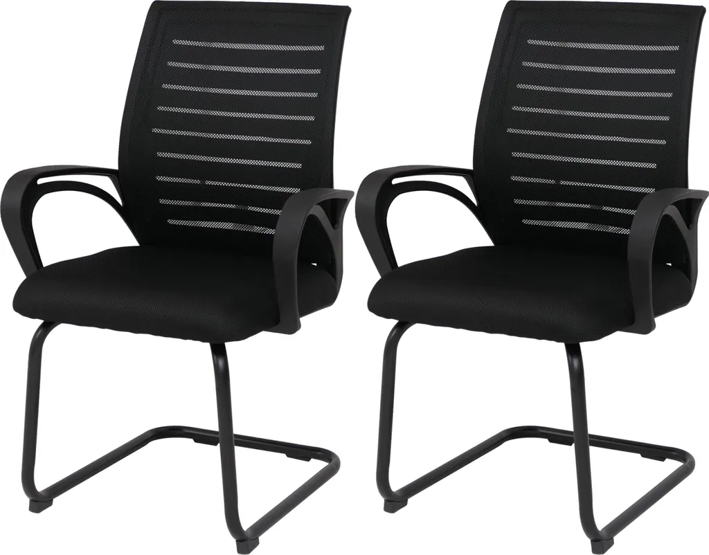 Chaise de réunion confortable lot de 2 pour salle de formation