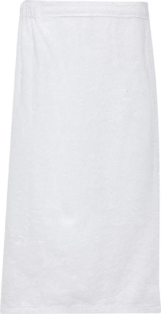 Drap de Sauna Blanc BC3345 L Towels By Jassz pour Spa et Détente