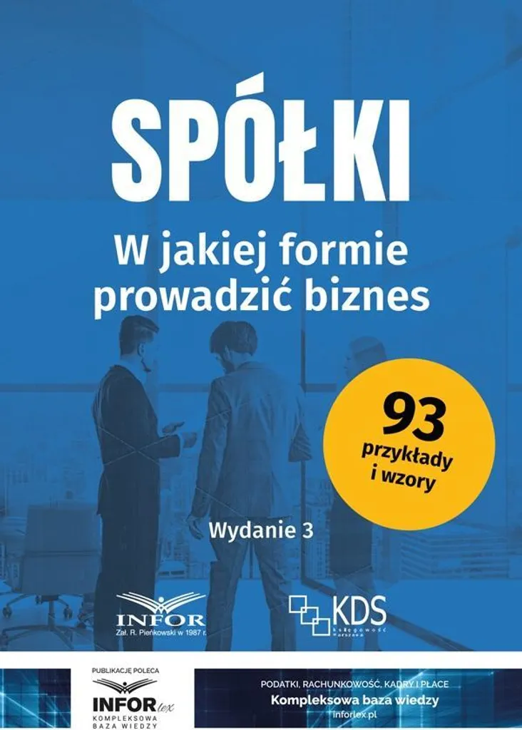 Livre de droit polonais Spółki v.3 sur la création de société et gestion