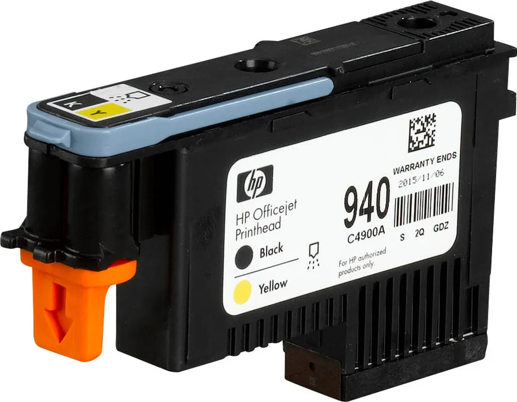 Pack Tête d'impression HP 940 C4900A Noir et Jaune pour rendu de précision