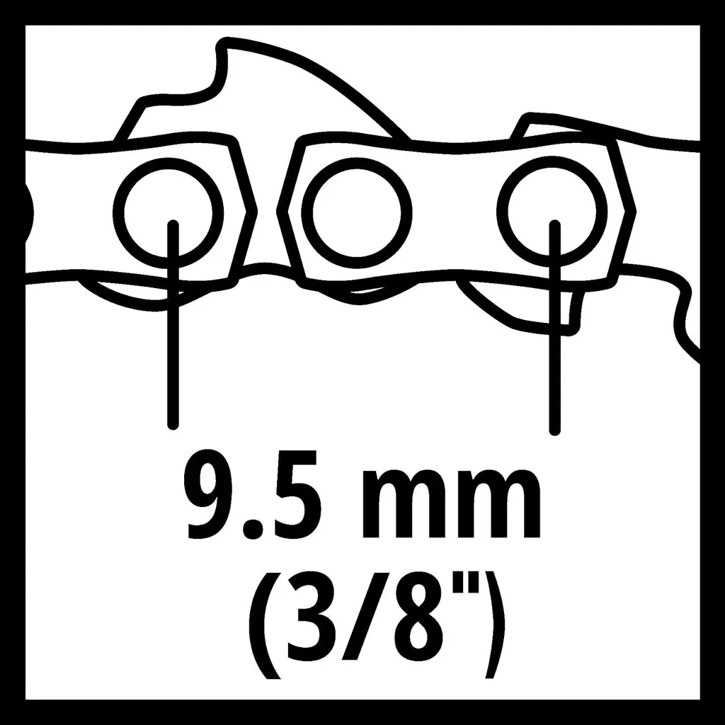 Chaîne pour tronçonneuse GE-LC 36/35 Li Einhell - Guide de 35cm 52 Maillons - 2