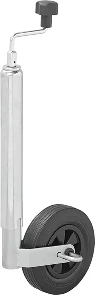 Roue d'appui 48 mm avec frein - Pneu plein 200x50mm, jante plastique