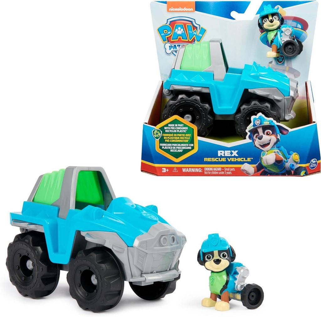 PAW Patrol , Dinosaurier-Rettungsfahrzeug mit Rex-Figur Produktbild 