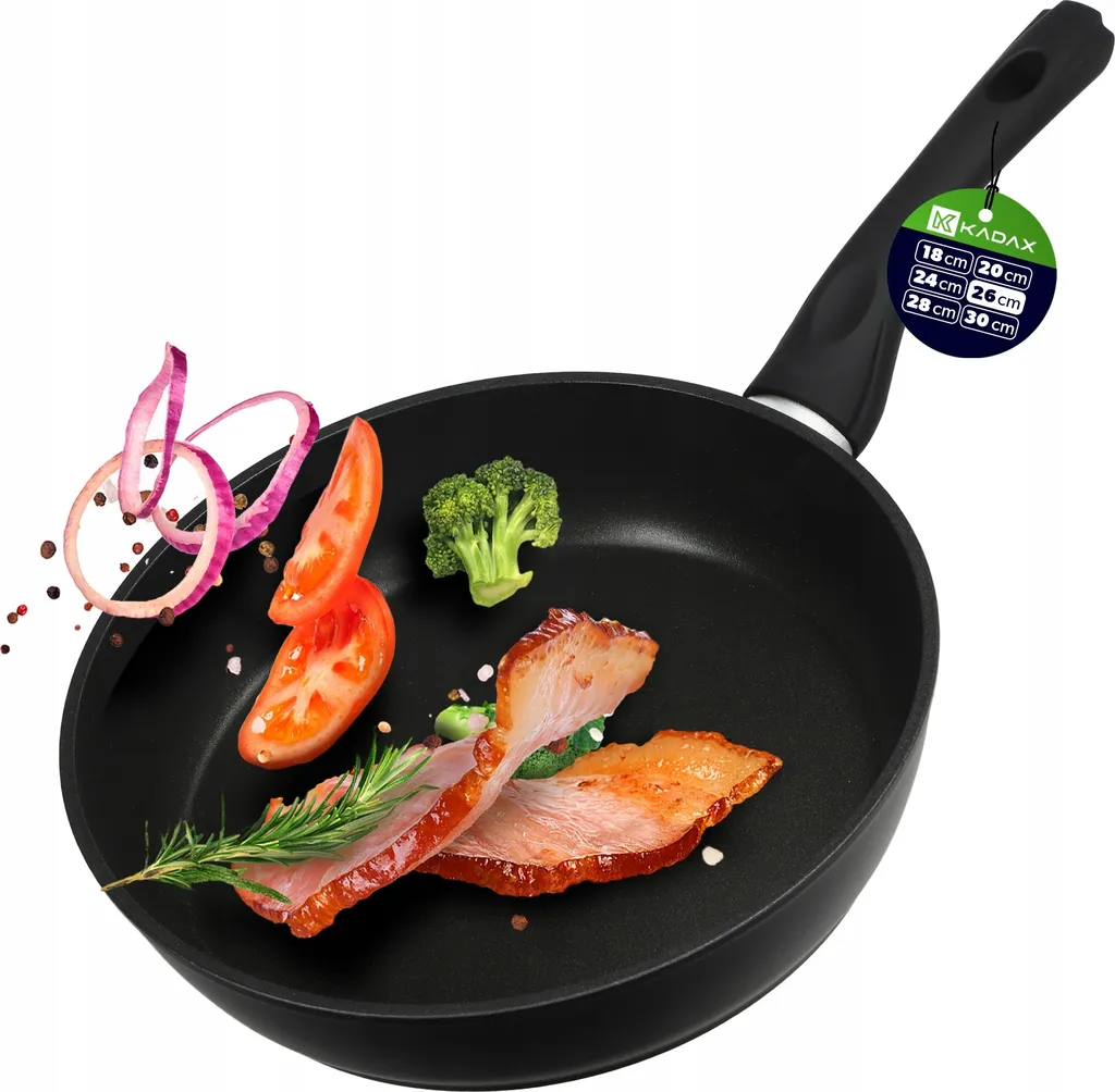 KADAX Garsas Padella 26cm Alluminio e ILAG - Nero Opaco Induzione
