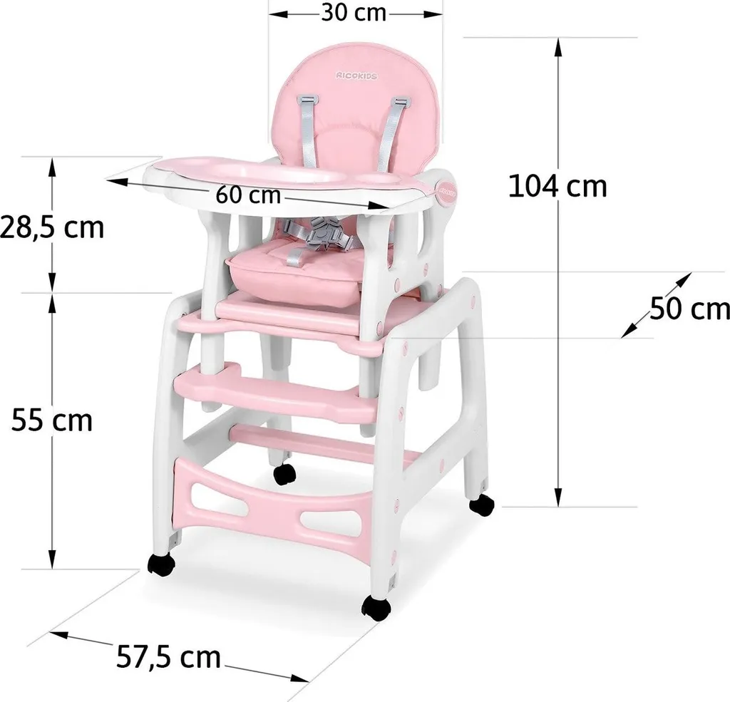 Chaise Rose 5 en 1 Sinco à Structure Modulaire - Confort et Polyvalence - 6