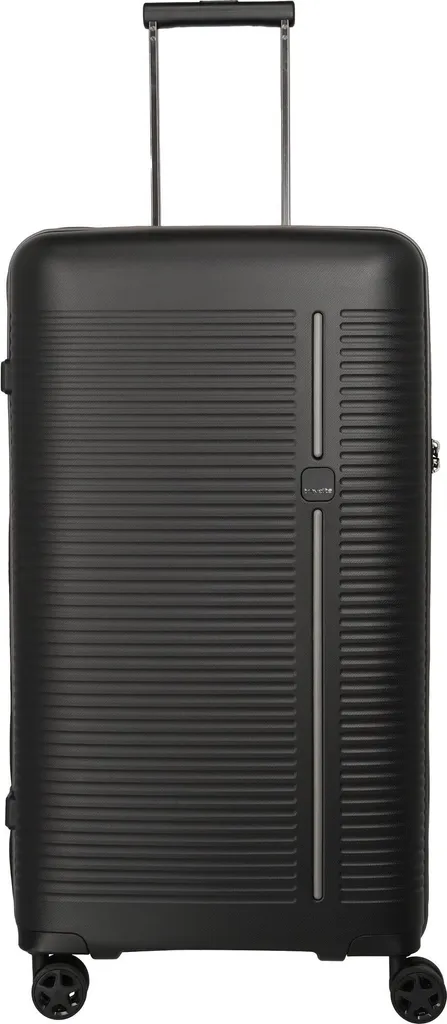 Travelite Roomer 4W Trunk Trolley Noir 78cm - Grande Valise de Soute L