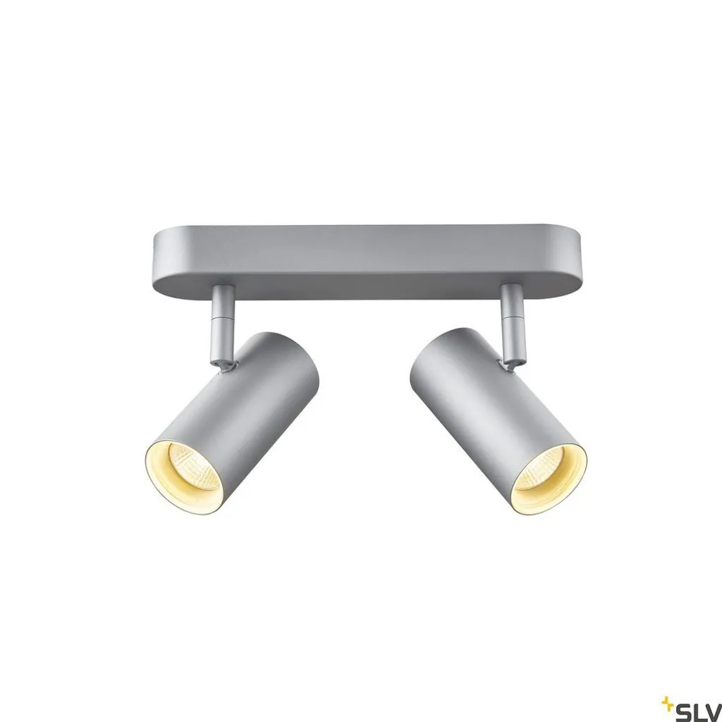 Spot LED Dimmable Argent Mat 2 Flammes Noblo CW Éclairage Haute Qualité