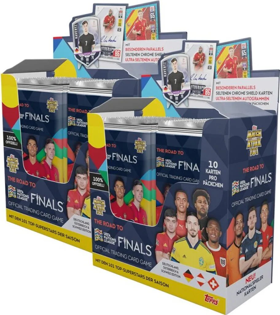 Cartes UEFA Nations League 2022 boîte de 48 boosters Panini