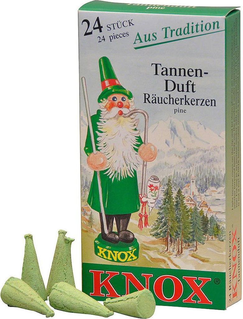 Vonné sviečky KNOX 24 vonných kužeľov jedľa Obrázok produktu 