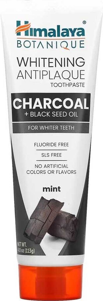 Himalaya Whitening Antiplaque Toothpaste with Charcoal and Black Seed Oil 4.0oz 113g