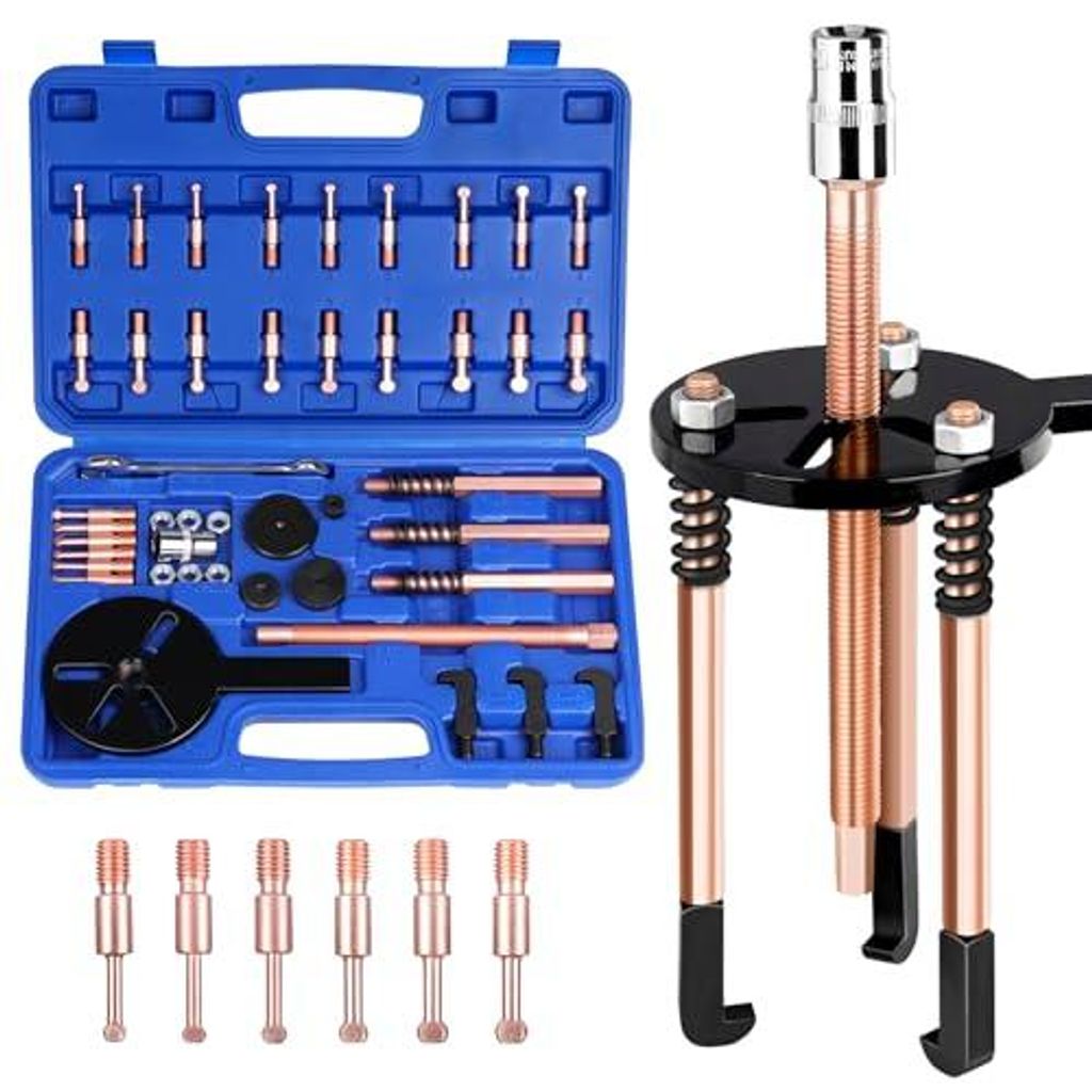 36-in-1 Lagerabzieher-Set,Universal Innenlager Abzieher Trennsatz,Lager Abzieher Set, tragbares Lager Werkzeug Trennsatz mit Kunststoffkoffer