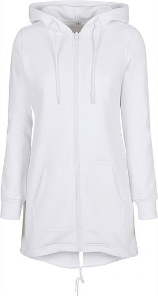 Build Your Brand BY148 | Damen Jacke Sweat Parka - Farbe: White - Größe: L