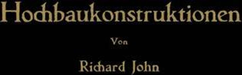Hochbaukonstruktionen